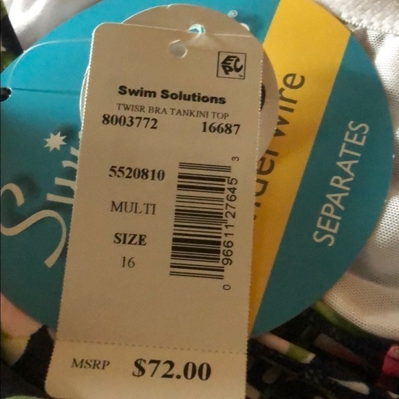 SWIM Solutions Juliet Tankini Swim Top - Picture 4 of 5